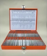 25pcs Biological Microscope Glass Slides  Educational Specimens with Locked Box