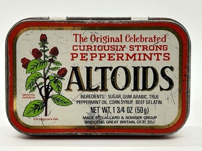 Altoids Tin Rare UK Vintage Callard and Bowser 1 3/4 Gram 50g Great Britain