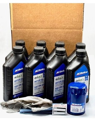 Oil Change Kit 14-25 Silverado 1500 5.3L V8  Acdelco Dexos1 0W-20 8qt / PF63