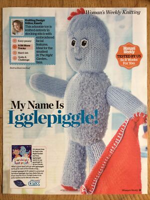 ORIGINAL IGGLE FERKEL SPIELZEUG STRICKANLEITUNG (Bitte Beschreibung lesen)