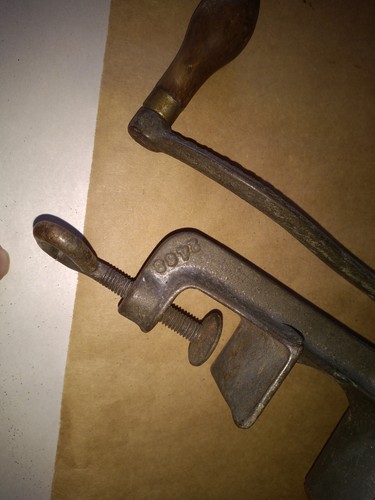 Antique Griswold Puritan #11 Meat Food Grinder Cast Iron Table Clamp Mount - Picture 10 of 24
