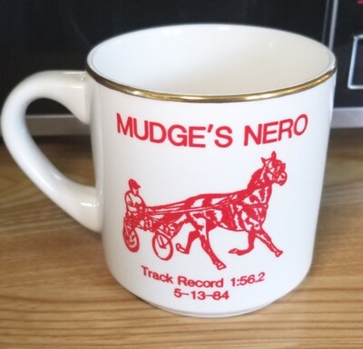 Vintage Balmoral Park Harness Racing Track Record For Mudge's Nero Coffee Mug 