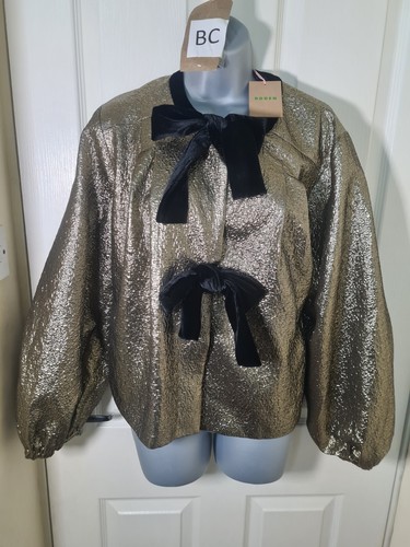 Boden Lurex Party JacketGold