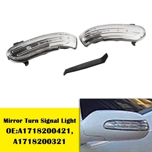 Clear LED Sequential Side Mirror Turn Signal Light for Mercedes-Benz SLK E2