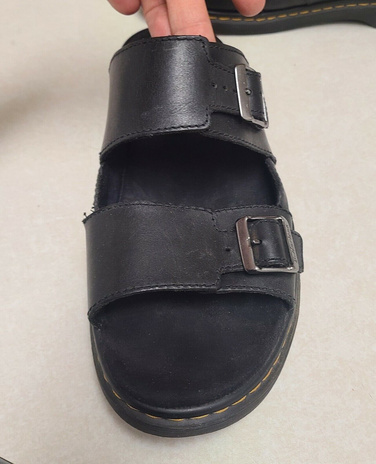 Dr. Martens Nikolai Black Leather Sandals US Men’s 11 READ