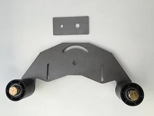 Belt Grinder D-backing plate for 2x72" knife making grinder with idler wheels