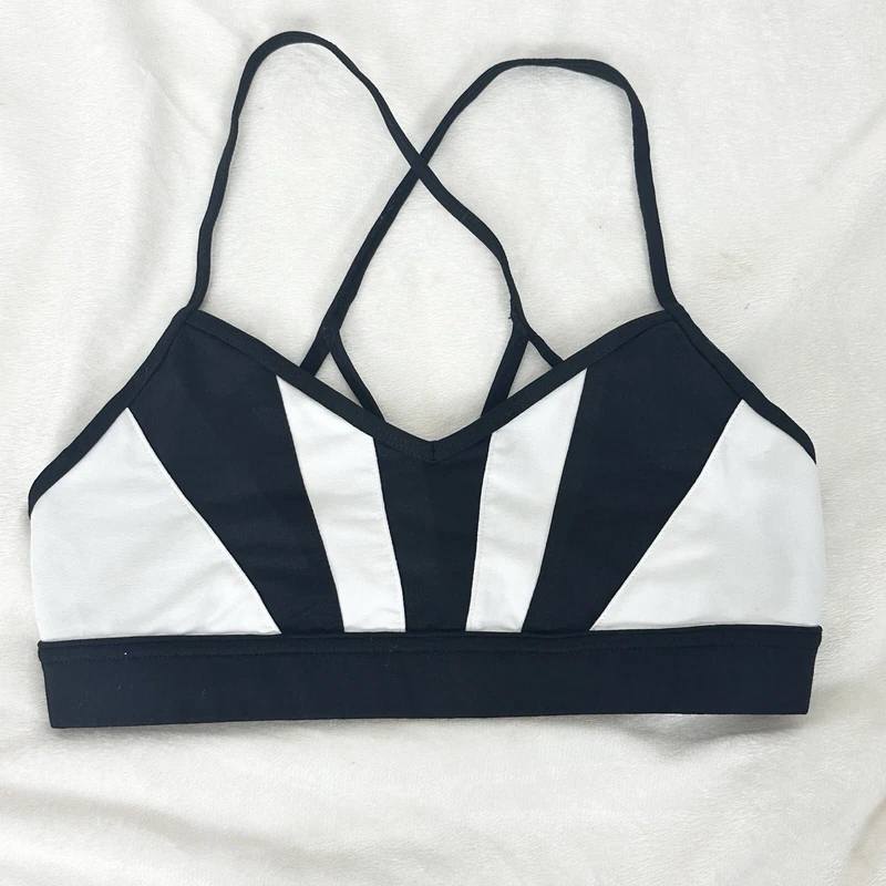 alo-yoga radiance strappy back lined tank-bra