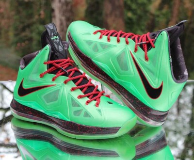 Nike LeBron 10 X Cutting Jade Size 10.5 Tourmaline Green Custom