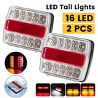 2X Trailer Tail Lights Stop Tail Lights Kit Submersible Boat Truck Lamp 32 LED