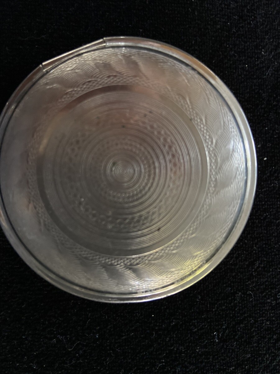 アメリカンヴィンテージ Richard Hudnut パウダーコンパクト ミラー Lovely VINTAGE POWDER COMPACT, Richard Hudnut,Silver Tone
