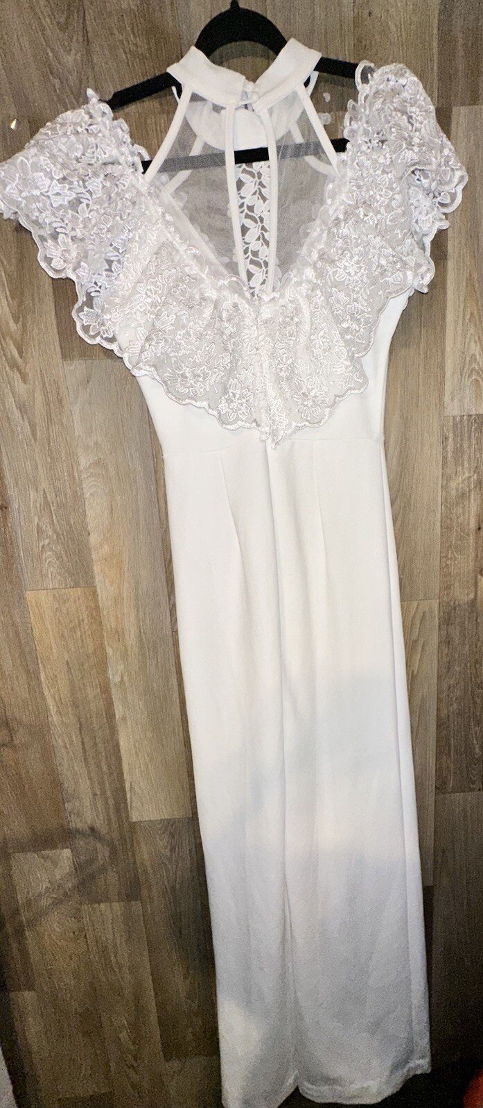 Valentine White Romper For Women’s Size M