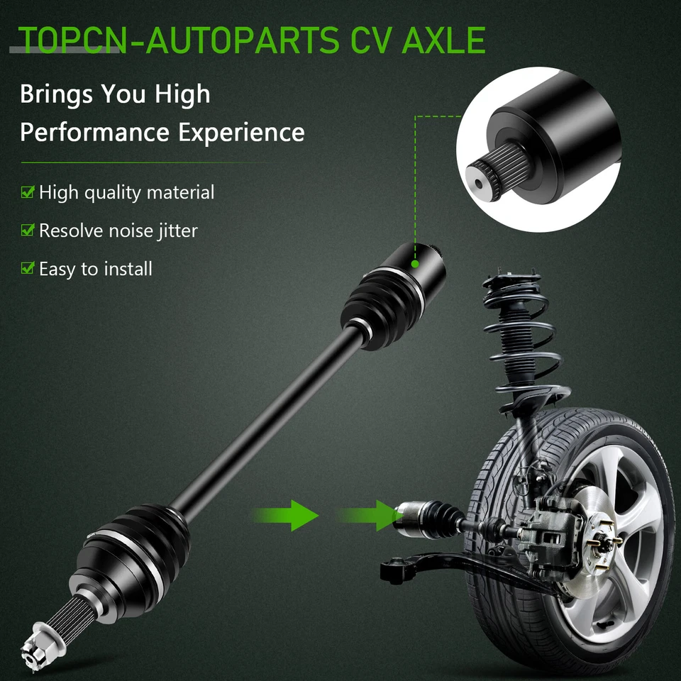 Par eje trasero izquierdo derecho para Polaris RZR XP1000 2014-2019 2016 2017 CV Foto 3 de 4