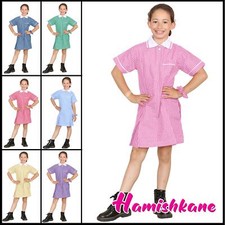 Girls School Dress Gingham Short Sleeve Summer Pleated Uniform Dress 3-20 Age