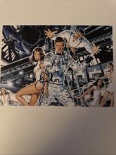 Roger Moore Signed Autograph 21x15cm Moonraker