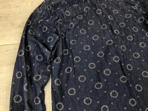 Uniqlo Shirt Blue Denim Collared Button Up Casual Dress Mens Size Small - Picture 16 of 23