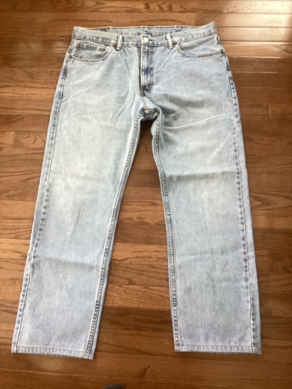 Levis 505 Jeans 38X32 Vintage Stonewash Blue Red Tab Denim