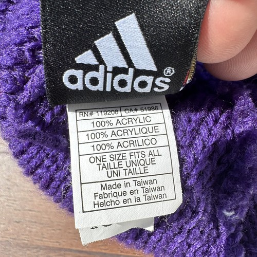 Adidas Orlando City SC Hat Cap Mens One Size Purple White MLS Soccer Knit Beanie - Picture 11 of 12