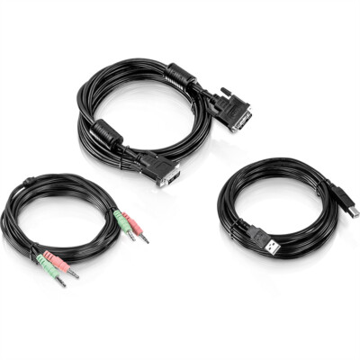 TRENDnet TK-CD15 KVM Kabel Kit 4,5m DVI-I USB Audio