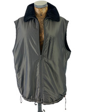 Bianca Gilet Vest Jacket 20 Grey Faux Fur Lining Coated Bodywarmer Mint