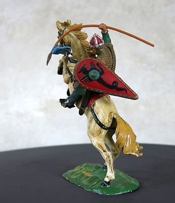 Figurine Elastolin – Chevalier à Cheval – Moyen Âge – 1:32 (60mm) – Allemand – Occasion
