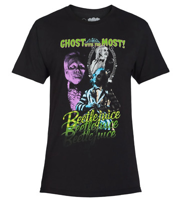 Beetlejuice Men's Black Short Sleeve Graphic T-Shirt Size XL (46/48)