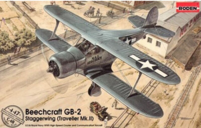 1/48 Beechcraft GB-2 Staggerwing Traveller Mk.II Roden 447 Plastic Model kit