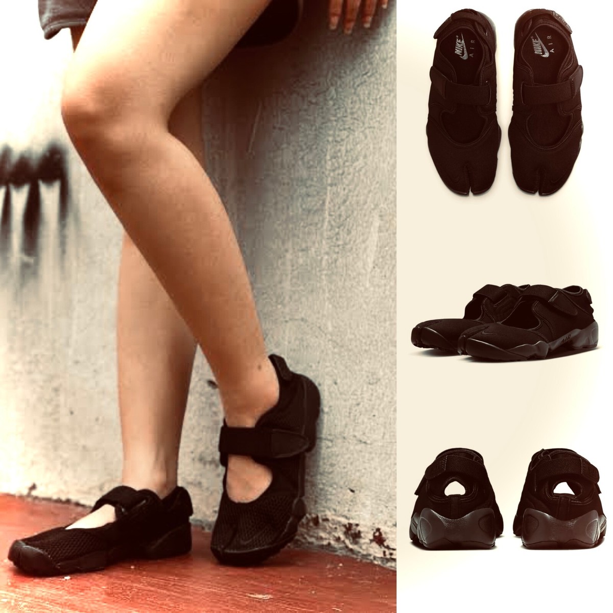 Nike WMNS Air Rift Triple Black from JAPAN | eBay Nike WMNS Air Rift Triple Black from JAPAN | eBay