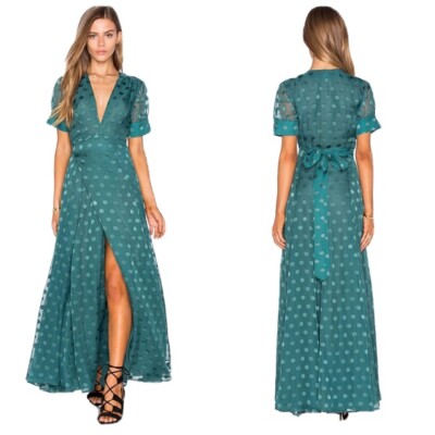 Tularosa Jace Polka Dot Green Maxi Dress- NEW- XS | eBay Tularosa Jace Polka Dot Green Maxi Dress- NEW- XS | eBay