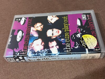 THE CURE Play Out JAPAN VHS VIDEO TAPE JIVR-69101 INSERT + STICKER