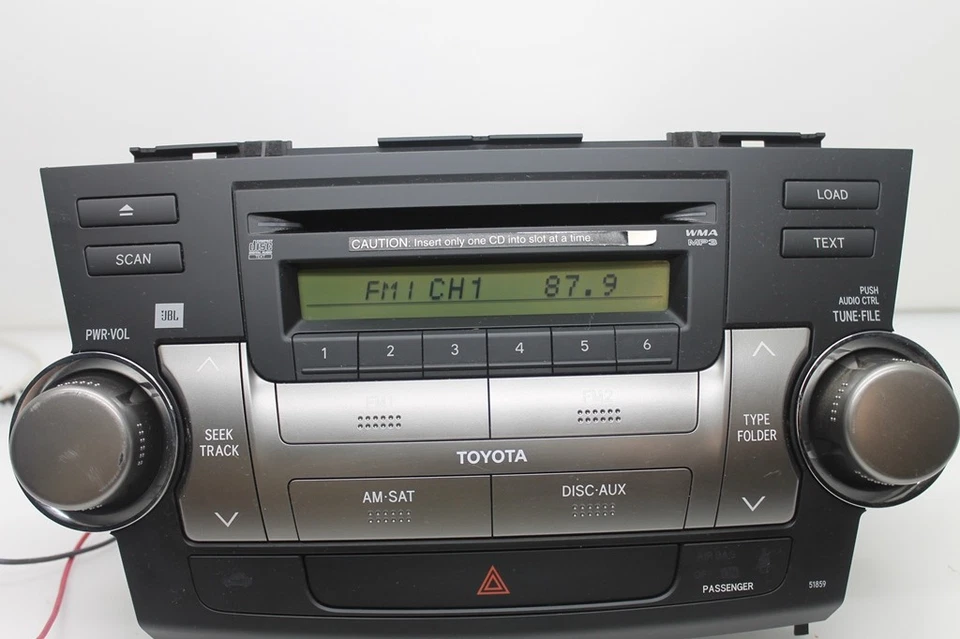 Toyota Highlander JBL Radio 6-fach CD Wechsler MP3 Player 86120-48E60-C0 - Bild 1 von 1