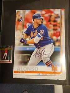 2019 Topps  Wall Art Pete Alonso Rookie  Auto  14/99 10x14 Poster Signed !! JSA