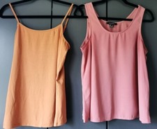 2 Sleeveless Tops Size 12