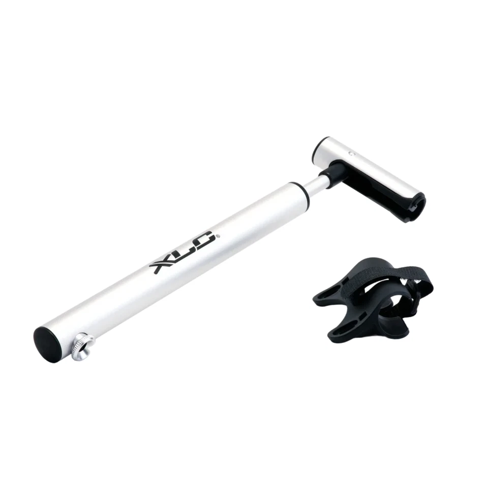 XLC Mini Pump- Drive Hand Pump Bicycle Pump with Bracket 7 BAR Silver Sv - Image 2 of 3