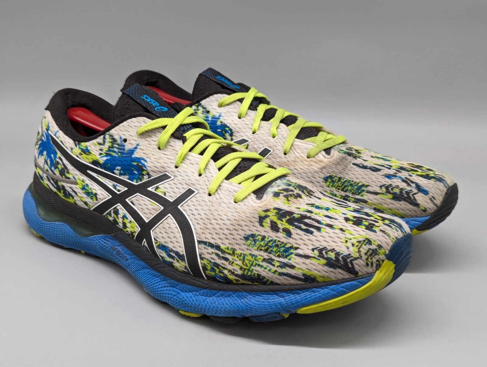 Scarpe Asics Uomo Gel Nimbus 24 Coastal Caricatures 1011B454 100 Taglia 12 5