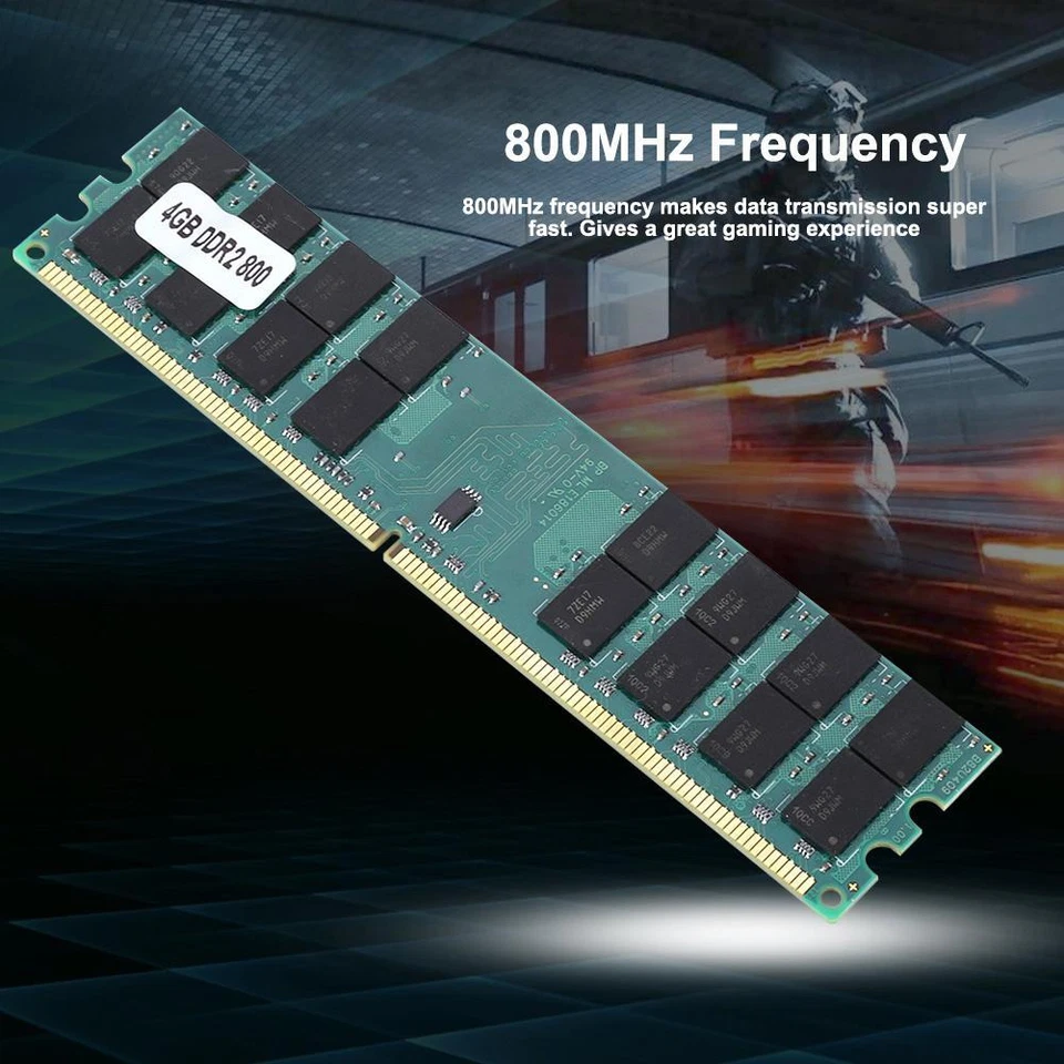 1/2/4GB DDR2 533 667 800Mhz PC2-4200/5300/6400 DIMM Desktop Memory RAM For AMD B - Image 2 of 4