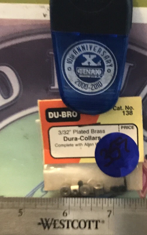Dubro #138: 3/32Nickel Plated Dura Collars NewInPackage 🇺🇸 Shipped - Image 4 of 4