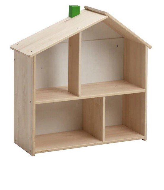 Ikea Flisat Puppenhaus Wandregal Aus Massivholz 58x22x59 Gunstig Kaufen Ebay