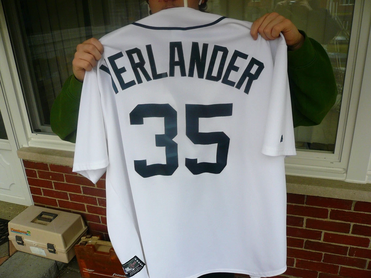 JUSTIN VERLANDER DETROIT TIGERS JERSEY MAJESTIC XXL BEAUTY CONDITION  N.Y.METS!!