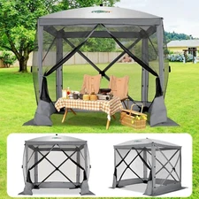 COBIZI 10x10 Pop up Gazebo Outdoor Quick-Set Screen House Tent with Mesh Windows