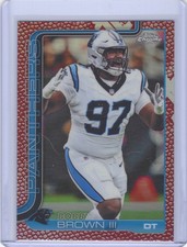 2025 Topps Chrome Football #46 Bobby Brown III Pigskin Refractor