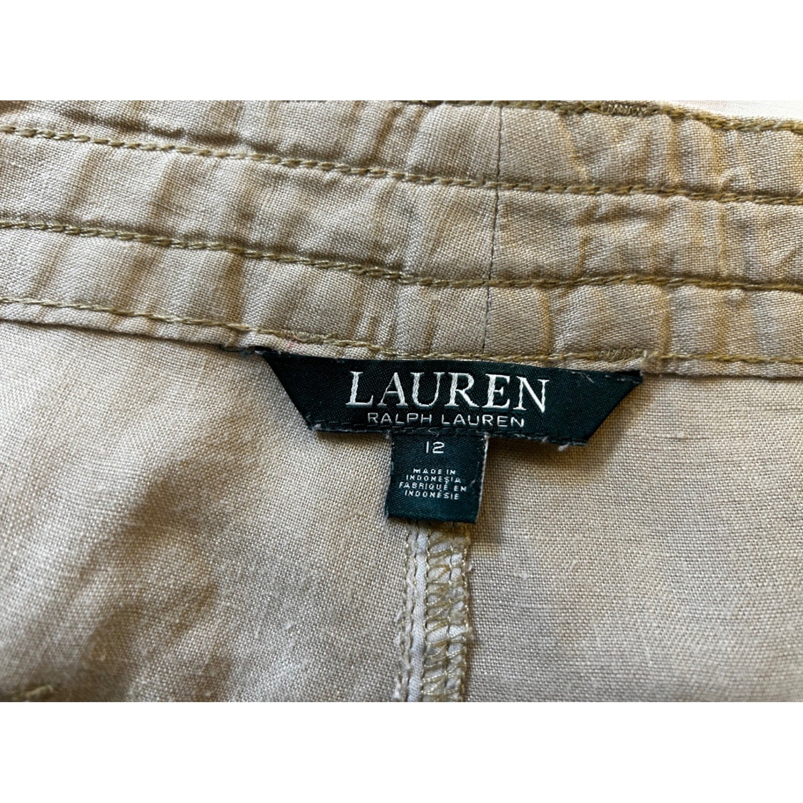 Lauren Ralph Lauren Women's Pants Sz 12 Drawstring Elastic Waist Casual Pockets thumbnail 8