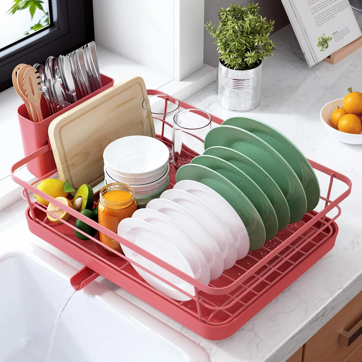 Dish Drying Rack for Kitchen Counter, Stainless Steel Sink Organization and Stor
Opens in a new wind