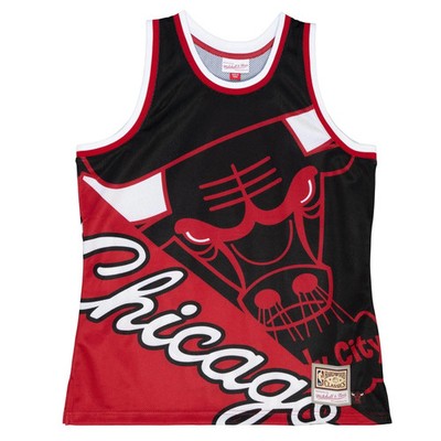 Chicago Bulls NBA Mitchell & Ness Big Face Fashion 5.0 Tank Top-2XL