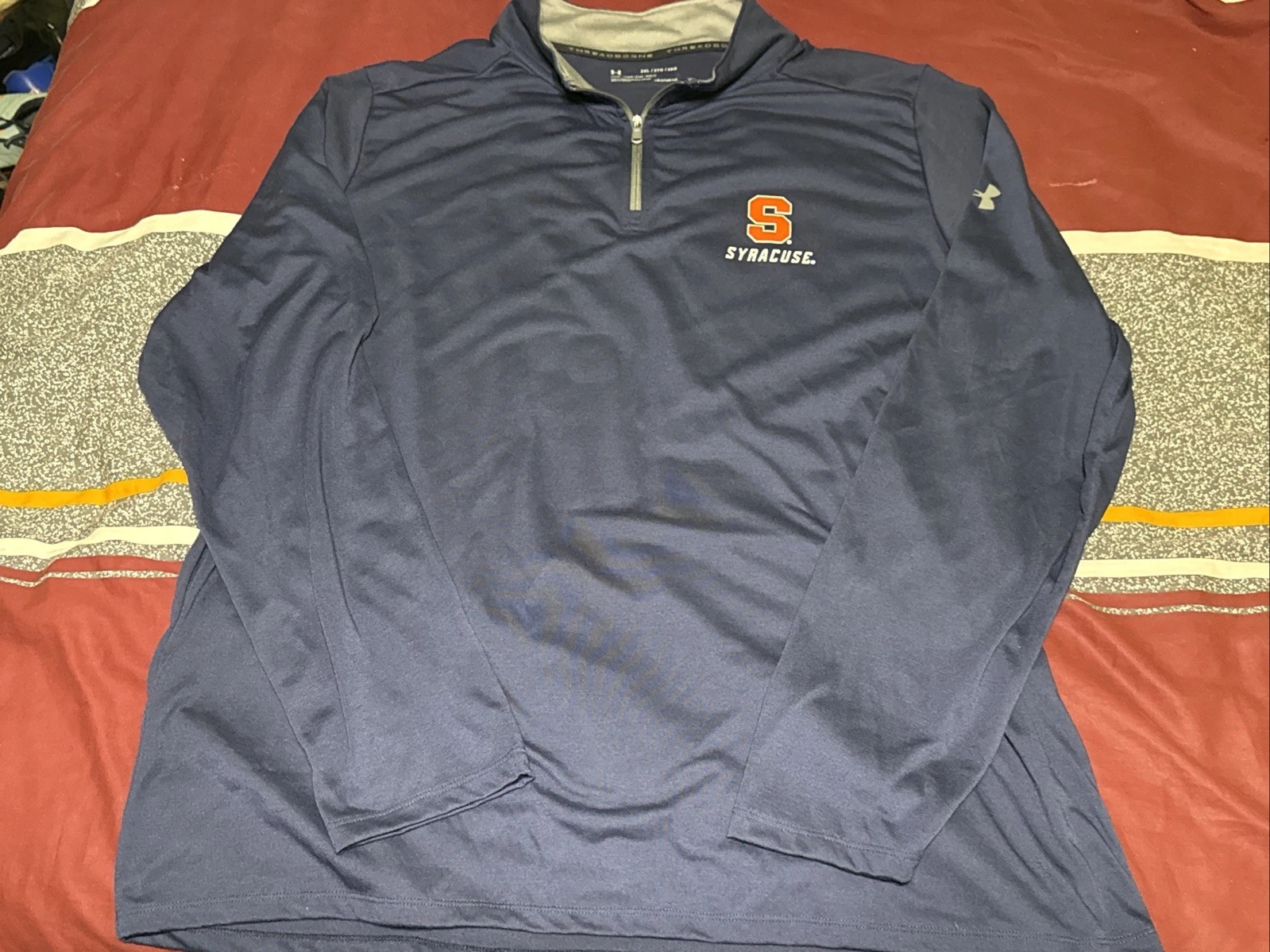 Under Armour Threadborne Syracuse Orangemen Men’s XLarge 1/4 Zip Pullover XXL