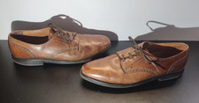 Allen Edmonds Park Avenue Size 11-1/2 B Brown Leather Oxford Dress Shoes Vibram