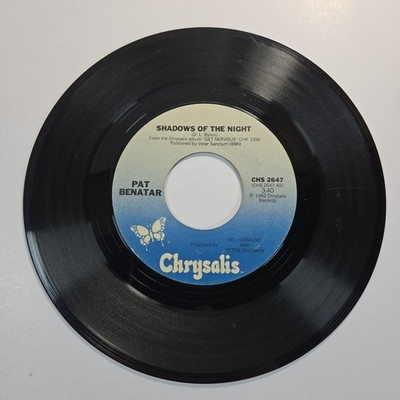 Pat Benatar ''Shadows Of The Night'' 45 Vg+ Tested Jukebox 1982