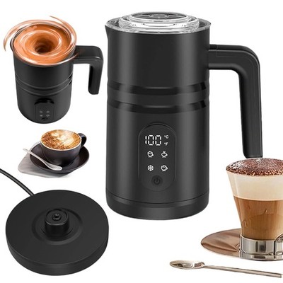 4-in-1 Milchaufschäumer 400W, automatischer Heiß- & Kaltaufschäumer, Edelstahl