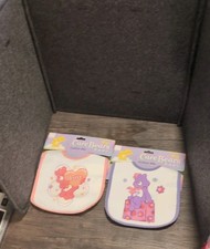 VTG Lot of 2 Care Bears Baby American Greetings Bibs 2006 Baby