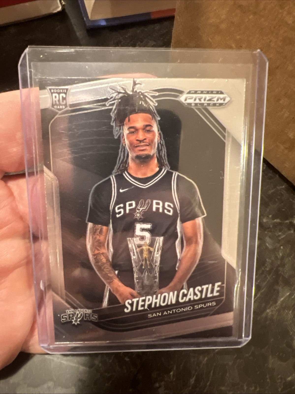 2024-25 Panini Prizm Black - Stephon Castle, Stephon Castle #96 Silver Prizm...