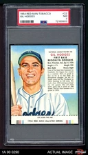 1954 Red Man #22 Gil Hodges With Tab  Dodgers HOF PSA 7 - NM